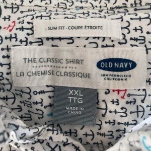 Classic old navy shirt with anchors